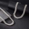 Xikui Cuban Chain Necklaces, Iced Out Miami Bling Diamond Hip