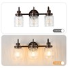 AMRUIPO 3 Lights Bathroom Vanity Light, Oil Rubbed Bronze Bathroom