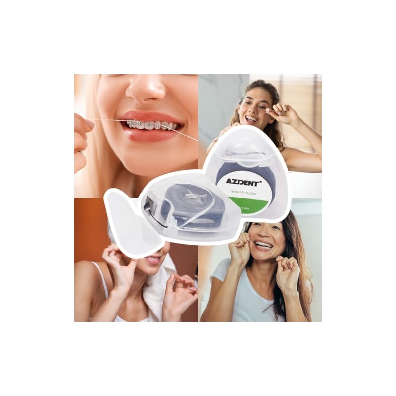 Hilo Dental de Carbón de Bambú con Carrete Reemplazable Sabor