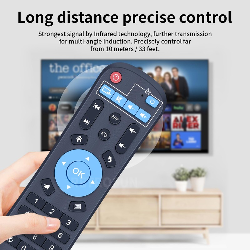 PZL Replacement Remote Control fit for Android TV Box MXQ