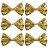 Boland - Glitter bow tie, size approx. 13 cm, elastic