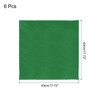 MECCANIXITY 6pcs Cloth Napkins Green Satin Table Napkins Polyester Square
