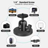 JEBUTU Magnet Camera Mount for GoPro with 360°Rotation Ball Head