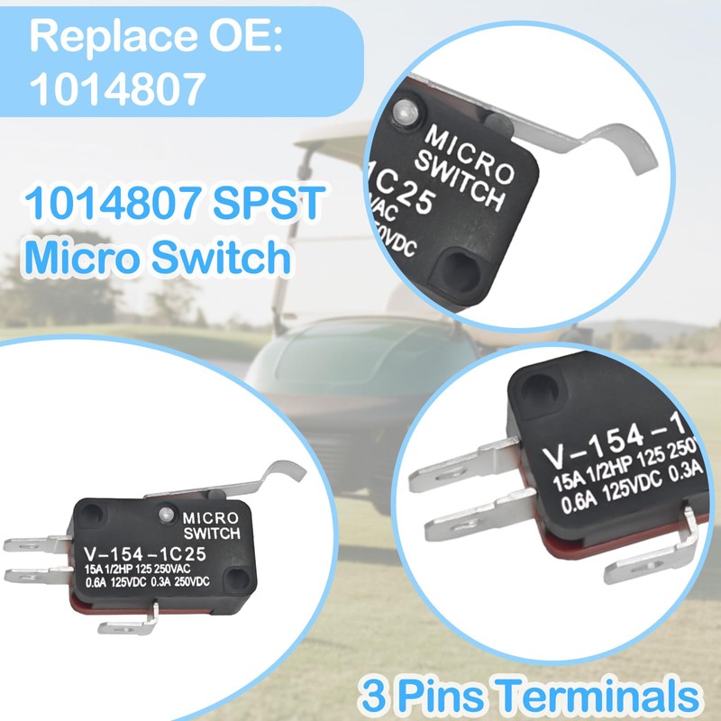 Golf Cart Micro Switch Kit 101979101 & 2Pcs 1014807 &