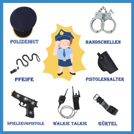 Fairycos Police Officer Costume Children Girls Police Police Costume Fancy Dress Costumes Children's Costumes Carnival 128 134 116 122 140 146 152 158 110 104