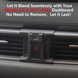 CLEC for Mazda CX-5 2017-2025 Magnetic Wireless Car Charger Phone Holder Mount Custom Fit for Mazda CX-5 2017-2025 15W Fast Charging Car Phone Holder Wireless Charger