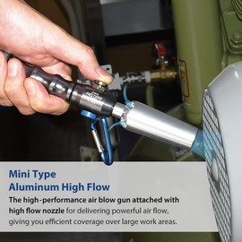 FIRSTINFO A18538EU Mini Type Air Duster | Air Blow Gun, Flow Adjustable with High Flow Nozzle