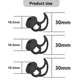MMYQXI Earbud Replacement Tips Silicone Earbud Tips Ear Tips Compatible with Bose Quietcomfort and Sport Headphone Earbud Rubber Tips Earbud Covers Medium 3 Pairs