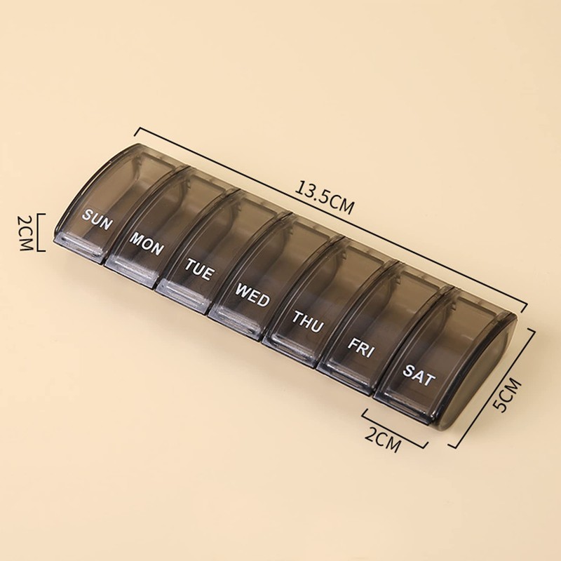 Jaimela Pill Box 7 Days, Medication Box, Weekly Pill Box