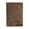 Genuine Leather Document Folder for Fishing Licence, Severely Disabled ID,
