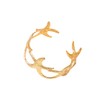 Blue Drop Arm Cuff for Women Starfish Shell Bracelet Gold