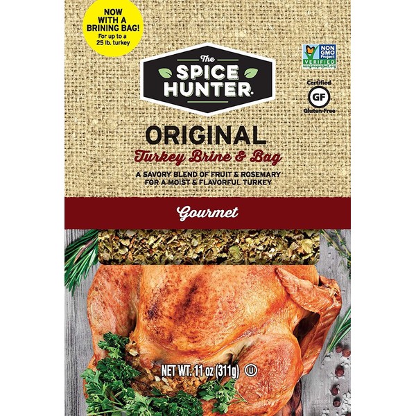 Spice Hunter Turkey Brine & Bag, Original, 11 Ounce