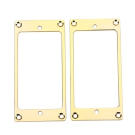 2Pcs Pickup Mounting Rings, Electric Guitar Pickup Frame Pickup Ring Replacement Parts for Electric Guitars (Gold Color)