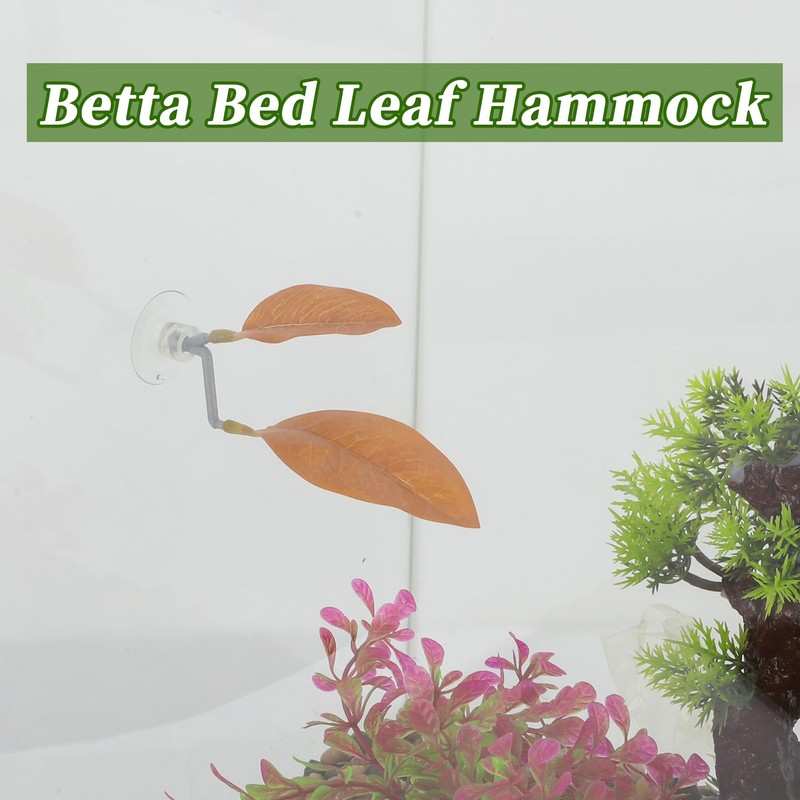 CAPASTEC Betta Fish Bed, Betta Leaf Bed, Plastic Betta Hammock,