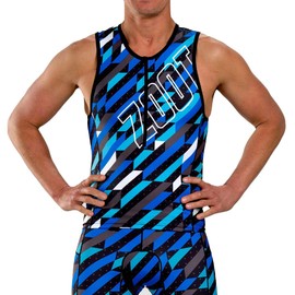 Zoot Men’s LTD Triathlon Tank Top – Mens Triathlon Top and Compression Tank w/Primo Fabric & Pockets (Unbreakable, XX-Large)