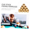 Totority 10Pcs Replacement Ferrules for Billiard Cues Durable Metal Accessories