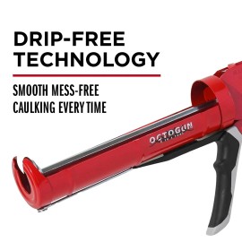 Newborn Octogun 930-GTD Drip-Free Caulking Gun - Gator Trigger Grip | Fits 1/...