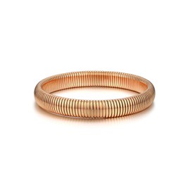 Bestyle Elastic Bracelet Stainless Steel Stretch Snake Bangle for Women Girls, Width 10 mm, 16 mm, 20 mm, Silver, Gold, Rose Gold, Black, Stainless Steel