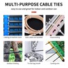 Cable Zip Ties Gun: 12 inch Self-Locking Nylon Cable Wire