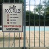 Aluminum Plate Wall Sign Pool Rules Wall Decoration Outdoor Swimming