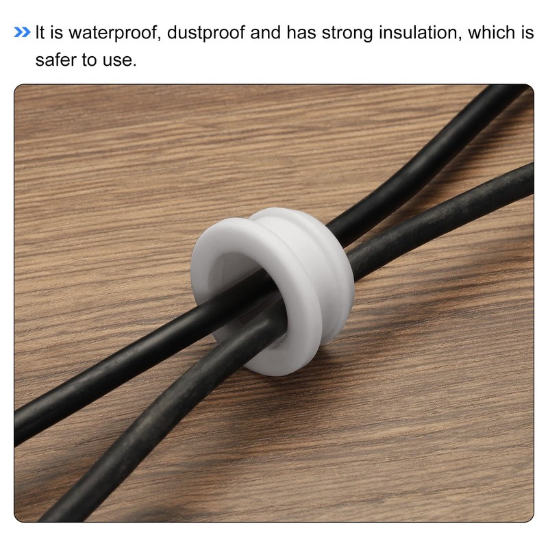 sourcing map 4Pcs Snap Rubber Grommet Plug Mount Dia 36.6mm