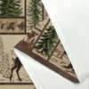Rustic Cabin Shower Curtain for Bathroom, Forest Bear Deer Wildlife