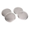 4PCS Door Speaker Grille Cover Round Aluminium Alloy Replacement for