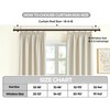 KAMANINA Bronze Curtain Rods 32 to 58 Inch (2.6-4.8 Feet),