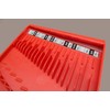 TOOL SORTER WRENCH ORGANIZER (RED) | Space Saving 28-Tool Tray