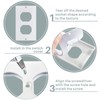 Tondiamo 30 Pcs Outlet Insulators Foam Outlet Insulation Pads Electrical