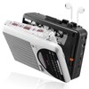 Retro Recordable Cassette Player, AM/FM Radio Stereo, Vintage Cassette Tape