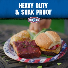 Kingsford Heavy Duty Paper Plates, 35 Count, American Flag