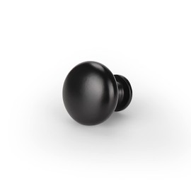 Mengico 1 Pack Kitchen Drawer Knobs Black,Solid Cabiinet Knob Hardware,Pulls and Knobs for Cabinet Dresser,1-1/5 Diameter