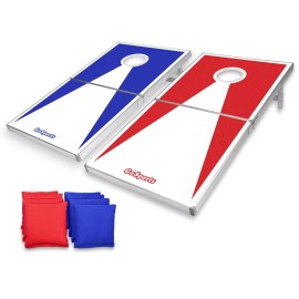 GoSports Regulation Size Cornhole Tailgate Set Includes 8 Bags Carry Case & Rule