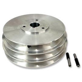 Replacement Large Drive V-Belt Pulley & Pin for Ammco 3000, 4000, 4100, 7000 & 7100 Brake Lathe Models - 907784-1 - Made in USA