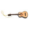 Guitar Model Lifelike Decorative Wooden Miniature Guitar Ornament for Christmas