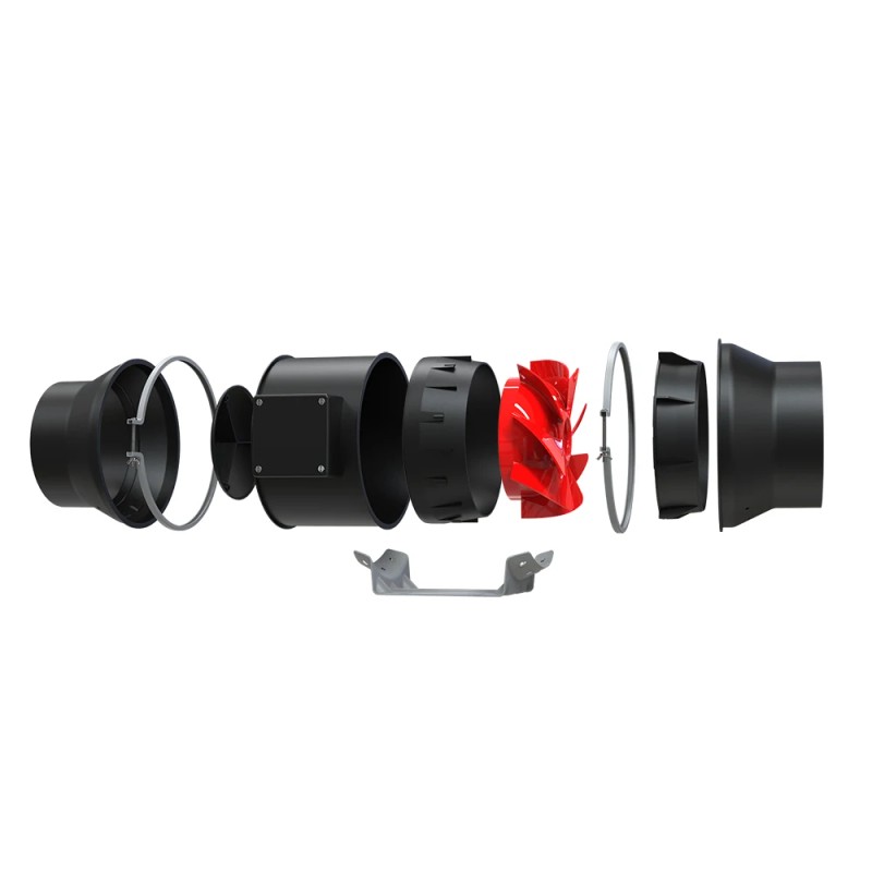 LONGWELL EC Silent 4 Inch 100mm Inline Duct Fan with