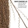 9 packs Boho Faux Locs Crochet Hair, 30 Inch, Honey