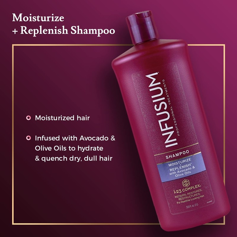 Infusium Moisturize And Replenish Shampoo - Infused With Avocado And
