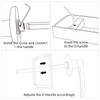 5-Key L-Handle Shed Lock Kit - Durable Anti-Corrosion Metal Hardware