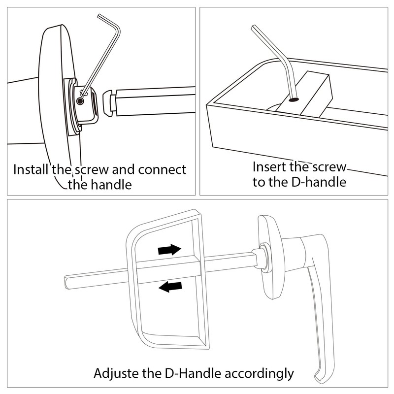 5-Key L-Handle Shed Lock Kit - Durable Anti-Corrosion Metal Hardware