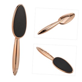 Mikinona Glass Foot Callus File for Dead Skin Removal Pedicure Rasp Tool Foot Care Tool for Home Use Rose Gold