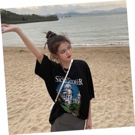 Ipetboom 2pcs Leather Hair Ties for Women Elegant Black Beige Combination Hair Bands for Daily Outfits for Girlfriends and Family