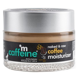 mCaffeine Naked and Raw Coffee Moisturizer - 48-Hour Face Cream Controls Excess Oil - Gel-Based Lotion Instant Moisture - Hyaluronic Acid - 50 ml