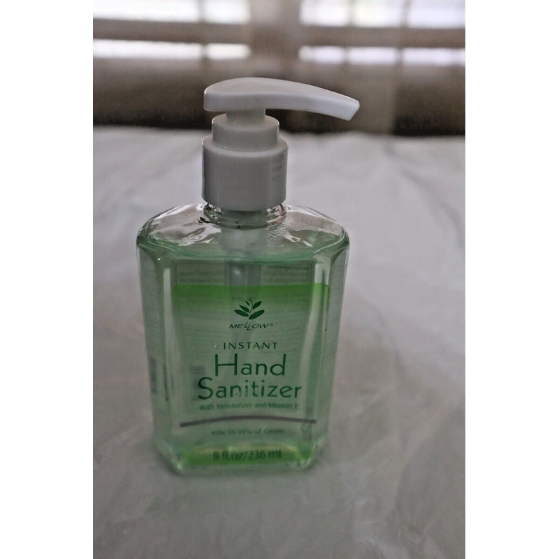 Mellow Instant Hand Sanitizer Mellow 8 fl.oz/236mL Pump Bottle Dispenser