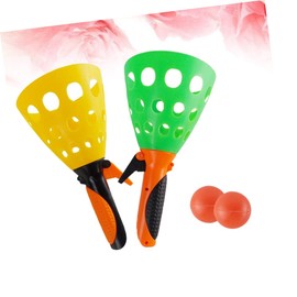 Scoop Ball Game, 3pcs Toss and Catch Ball Game with Launcher and Balls Outdoor Beach Toys for Parent-Child Funning