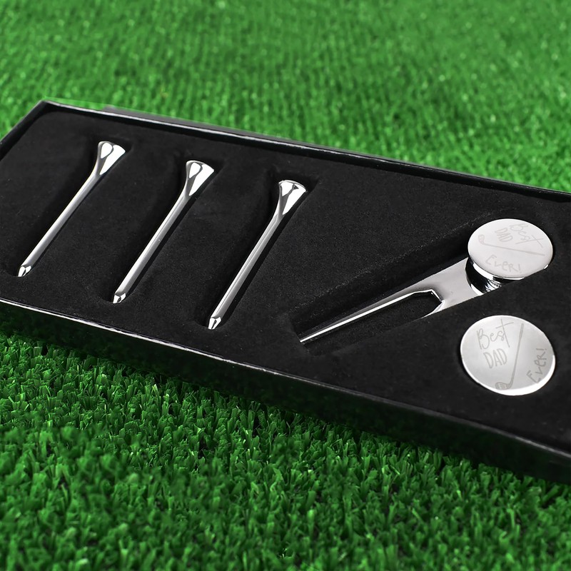 Best Dad Ever Club Design Polished Golf Pitch Repairer Ball
