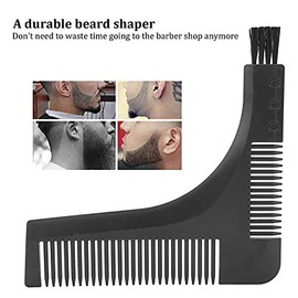 ZJchao Moldeador de Barba, Peine para Barba con Plantilla Hombres Peines Moldear Plantilla de Peinado Y Moldeado Peine para Alinear Y Recortar el Cabe