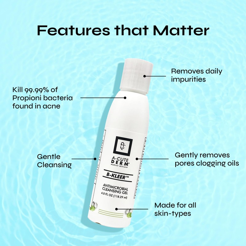 A-Cute Derm B-Kleer Cleansing Gel Acne Cleanser that Purify and
