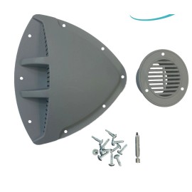 ProCamp RV Grey Cargo Trailer Air Flow Vent Kit W/ Installation Accessories